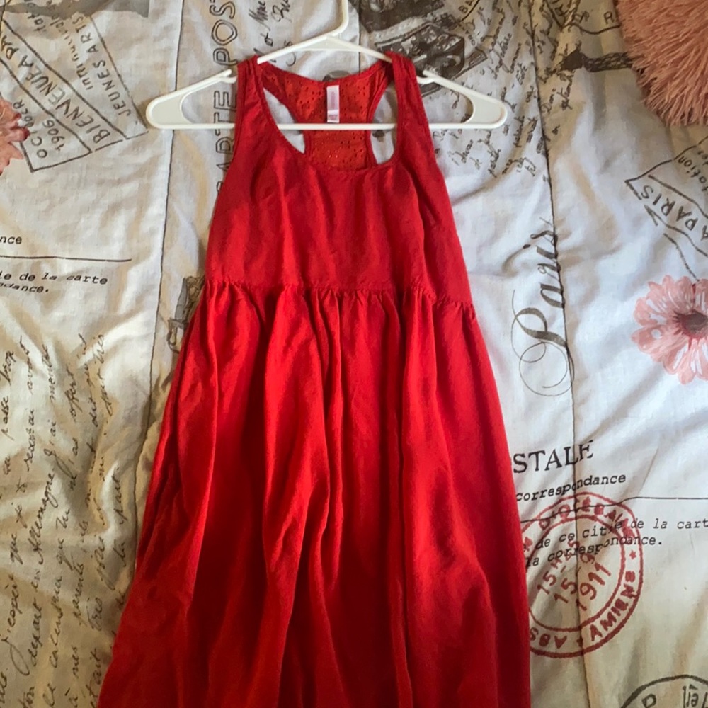 Short red xhilaration dress